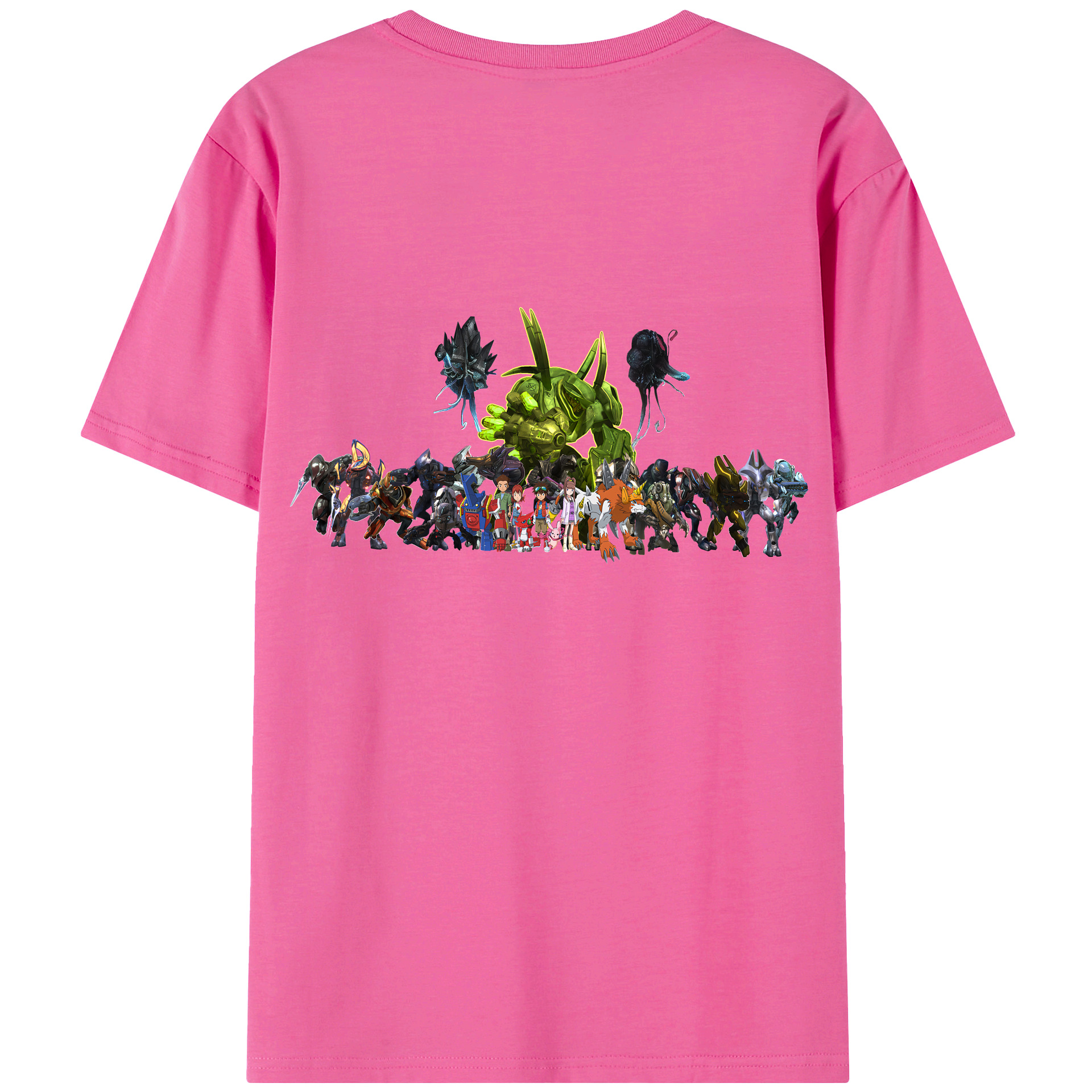 （画像用） Digimon デジタルモンスター/デジモン レディース半袖Tシャツ(バックプリント)